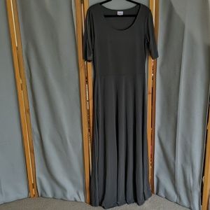 Gray LulaRoe Ana Maxi Dress